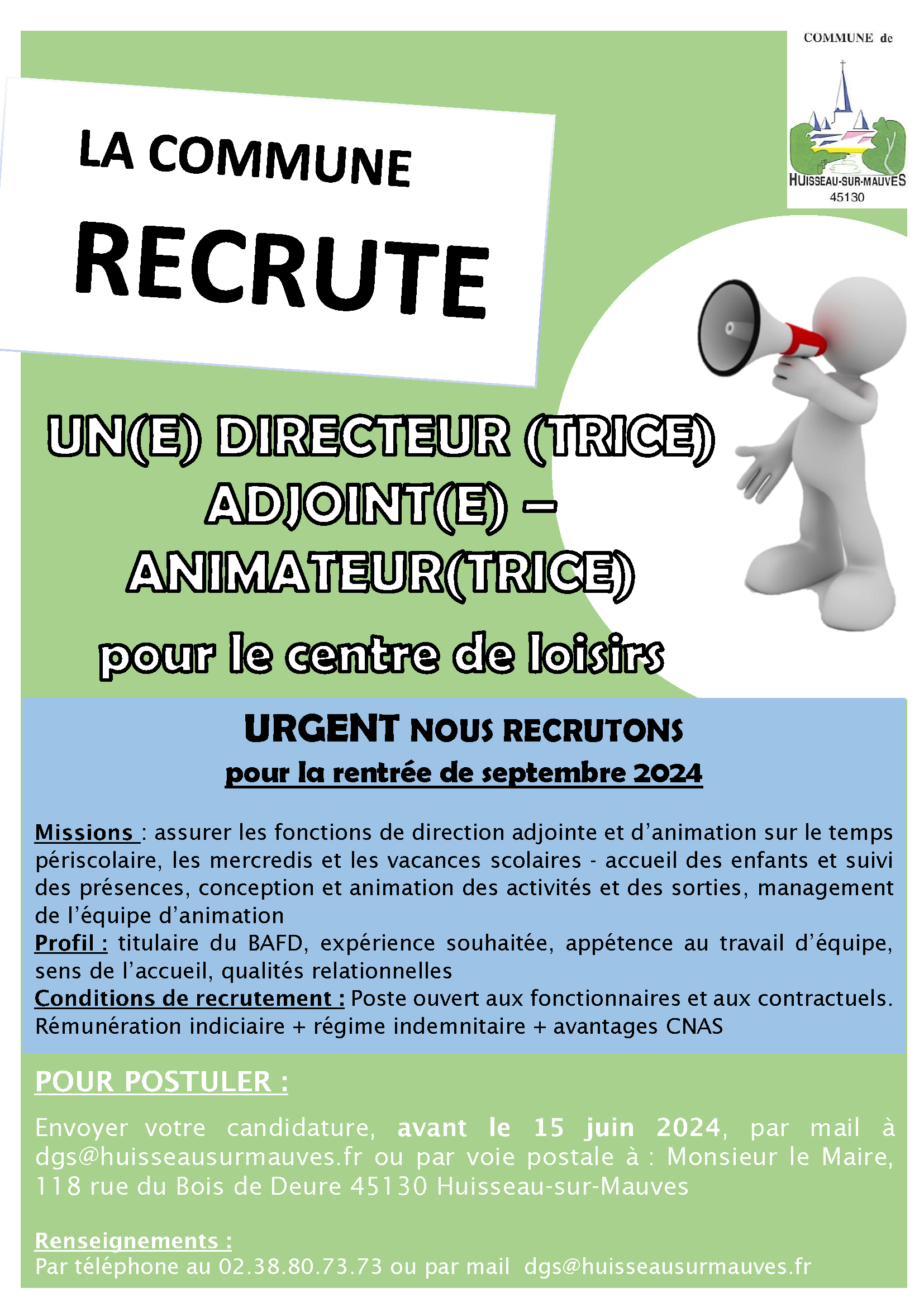 annonce directeur(trice) adjoint(e)