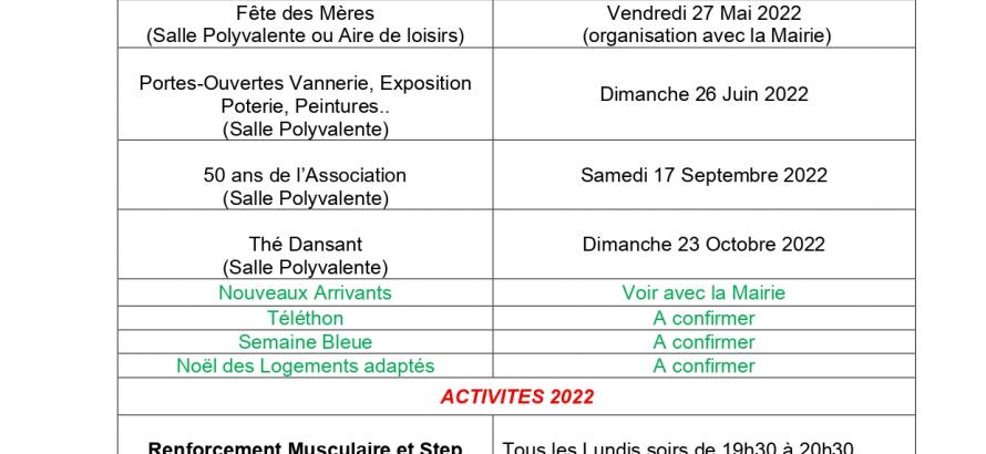 Affiche des manifestations