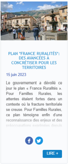 Plan France Ruralités